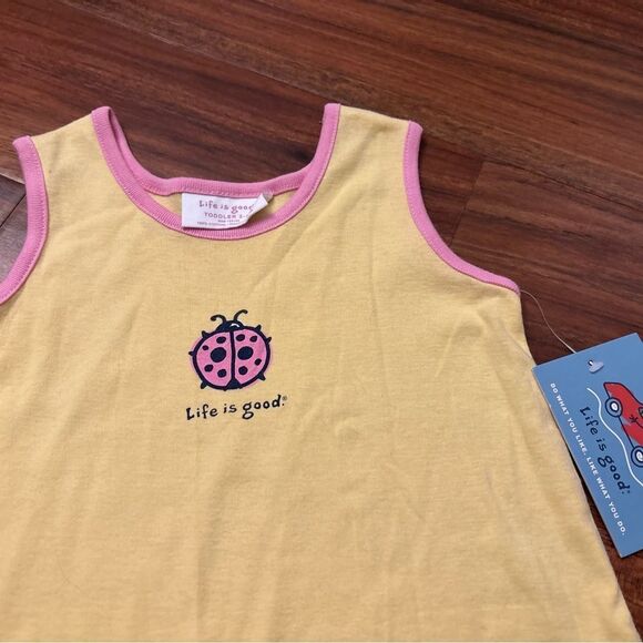 Life is Good Ladybug Yellow Nightgown Dress NWT - Picture 3 of 4